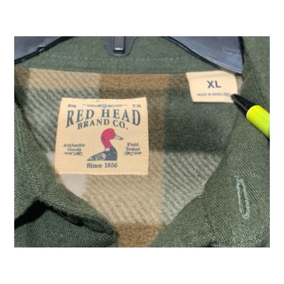 Men’s RedHead Button Front Flannel Lined Long Sleeve Sz XL - Picture 4 of 4